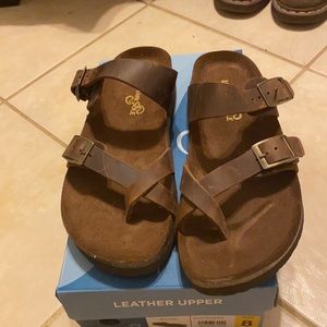 Leather sandals